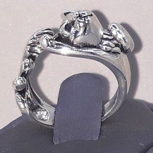 S925 Adjustable Cat Ring